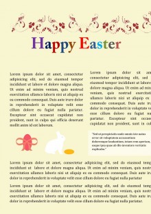 Easter Holidays Newsletter Template